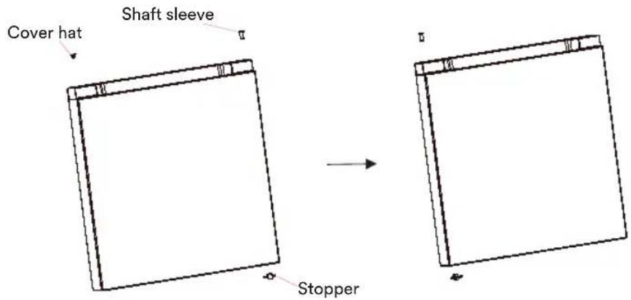Cover hat Shaft sleeve Stopper