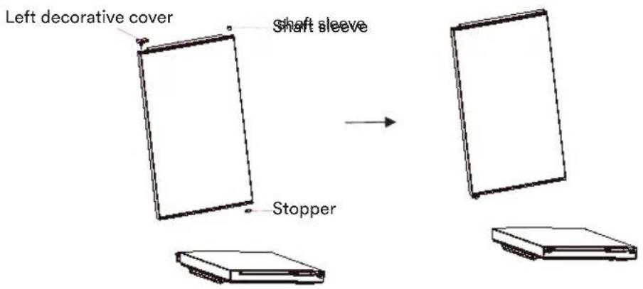 Left decorative cover shaft sleeve Stopper
