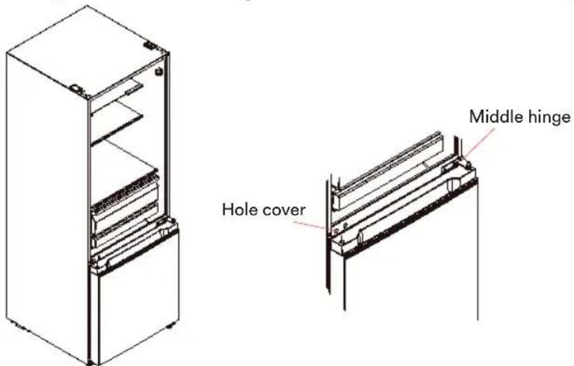 Middle hinge Hole cover
