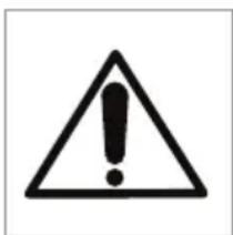 Warning symbol with exclamation mark inside a triangle