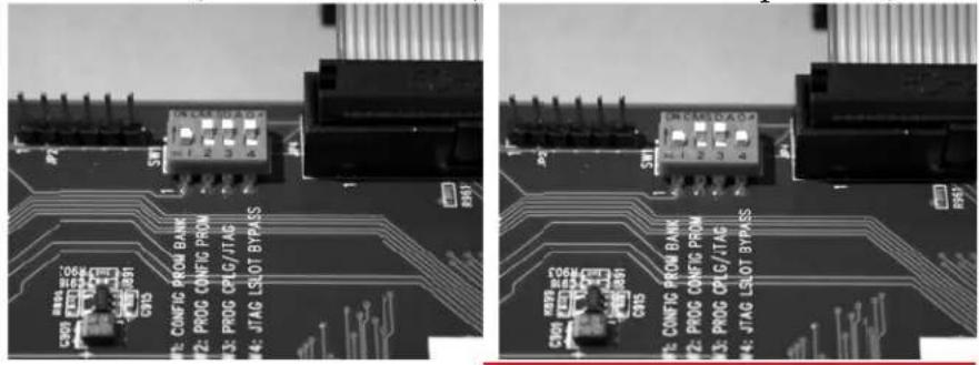 1. CONFIG PROG BANK 2. PROG CONFIG PROM 3. PROG CPLG/JTAG 4. JTAG LSLOT BYPASS 5. CONFIG PROM BANK 6. PROG CONFIG PROM 7. PROG CPLG/JTAG 8. JTAG LSLOT BYPASS