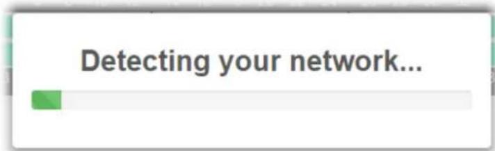 Detecting your network...