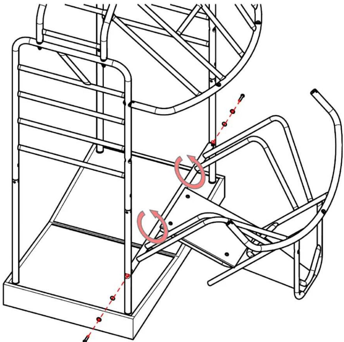 True Stretch - Step 5A (Rear Tube Assembly): - 1