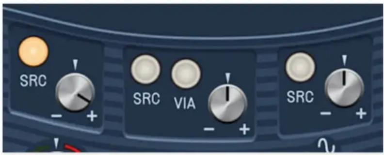 SRC - + SRC VIA - + SRC - +