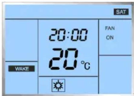 SAT 20:00 FAN ON 20°C WAKE ☀️