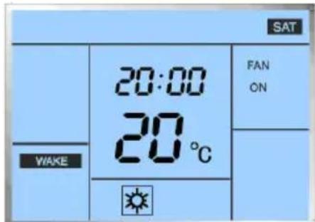 SAT 20:00 FAN ON 20°C WAKE ☀️