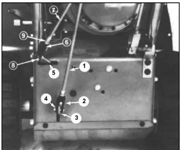 Labeled mechanical component diagram with numbered parts for identification