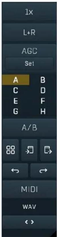 1x L+R AGC Set A B C D E F G H A/B MIDI WAV < >