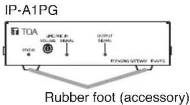 IP-A1PG TOA LINE YEAR VOLUME SERIAL OUTPUT DETAIL RUBBER FOOT (ACCESSORY)