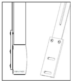 SONANCE SB46-55 - SOUNDBAR CONNECTORS FOR WALL MOUNT BRACKETS - 1