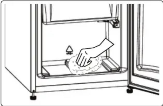 VOX VF 1200 E - Processo de descongelação do congelador - 1