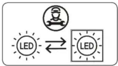 DAEWOO FKM331ELR8ES - Substituir a iluminação LED - 2