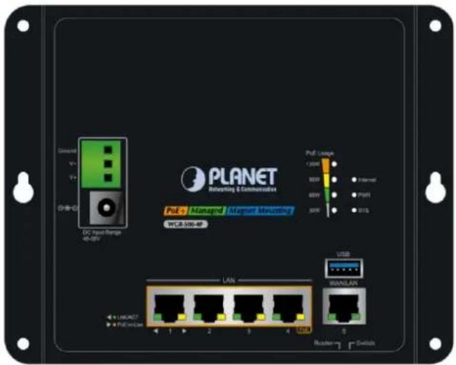 PLANET Networking & Communications PoE Managed Market Monitoring WCR-5000-AF PoE Lagoon 12000 3001 4001 8001 3115 LAN WANLAN 1 2 3 4 Rackener Switch
