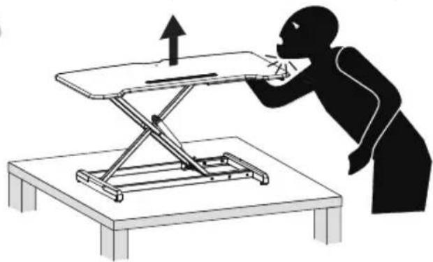 Mount-It! MI-15009 - Place the Desk Converter on a Level Surface - 3
