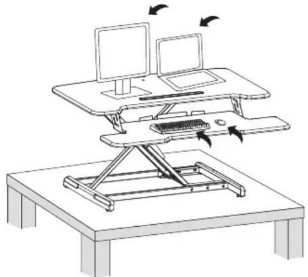 Mount-It! MI-15009 - Place Items on the Desk Converter - 1