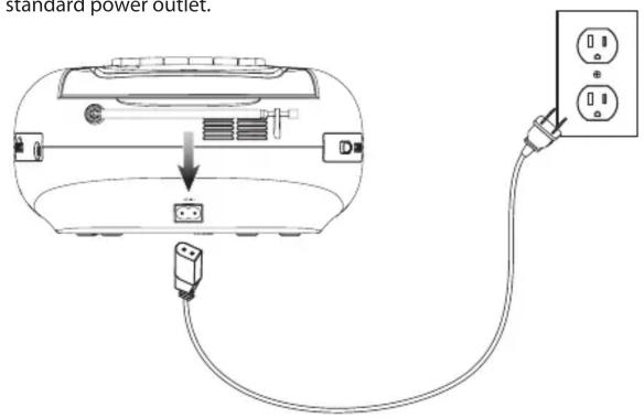 standard power outlet.