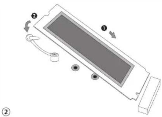 Diagram of a device with labeled components and directional arrows indicating motion or movement
