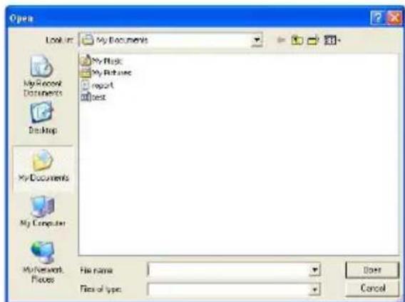 Open Look in: My Documents My Riscs My Pictures report test My Recent Documents Desktop My Documents My Computer My Network Files File name: Files of type: Done Cancel