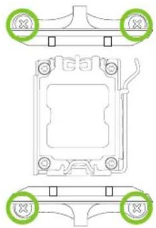 BIOSTAR A620MH AURORA - Установка радиатора - 3