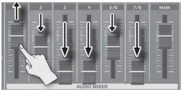 2 3 4 5/6 7/8 MAIN AUDIO MIXER