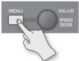 MENU VALUE (PUSH) ENTER