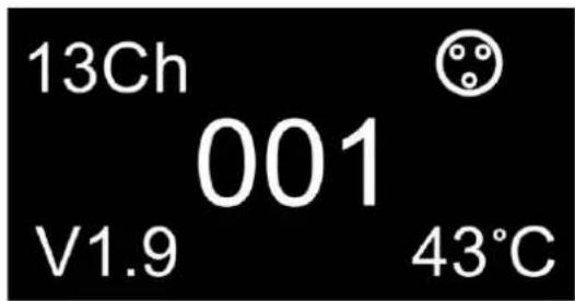 13Ch 001 V1.9 43°C