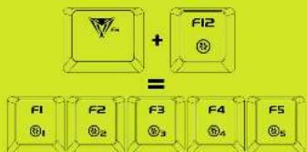 F1 F2 F3 F4 F5