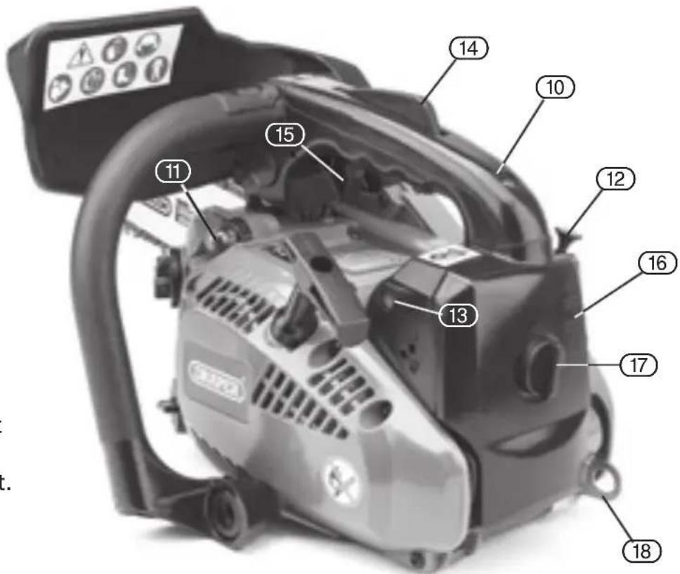 Labeled diagram of a Siemens air conditioner unit with numbered parts for identification