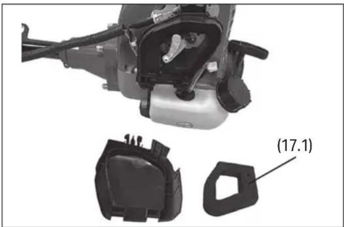 Draper GTP34 - Cleaning the Air Filter (Fig.20 - Fig.22) - 3