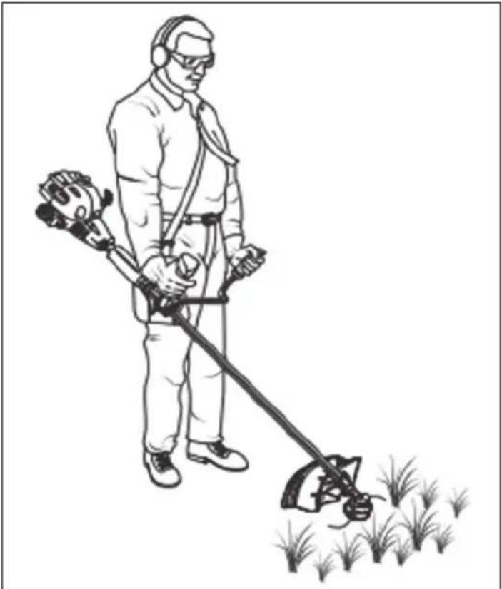 Draper GTP34 - Operating the Line Trimmer - 3