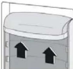 Cookology CFF1425050BK - Positioning the door balconies - 1