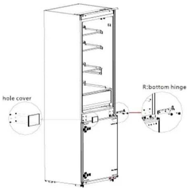 hole cover R:bottom hinge