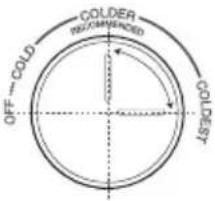 Cookology CFF2475050WH - Temperature setting recommendation - 2