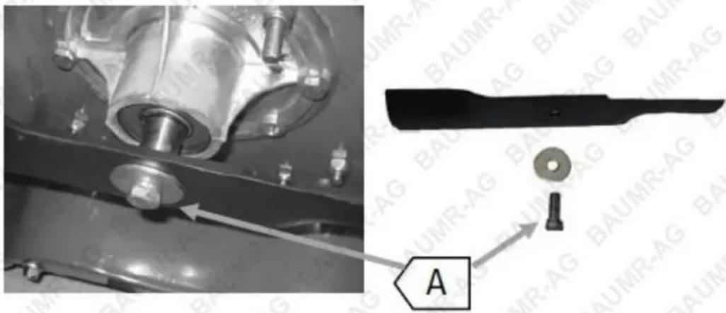 Baumr-AG 620ZRX - Removing the Blades - 1