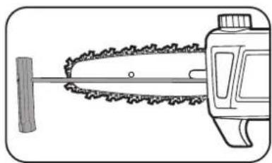 Ozito PXPPS-1820 - Tensioning the Chain - 4