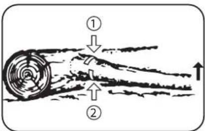 Diagram illustrating airflow or heat transfer with labeled components and directional arrows