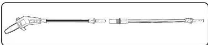 Ozito PXPPS-1820 - • Assembly with Extension Tube - 1