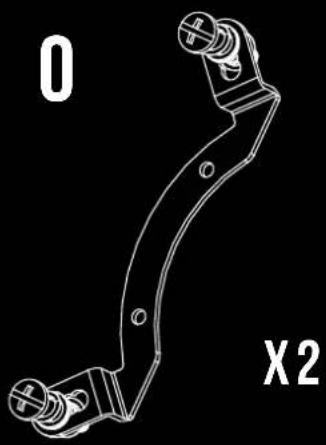 Technical line drawing of a mechanical bracket with mounting holes and a labeled section (X2), no readable text or symbols present.