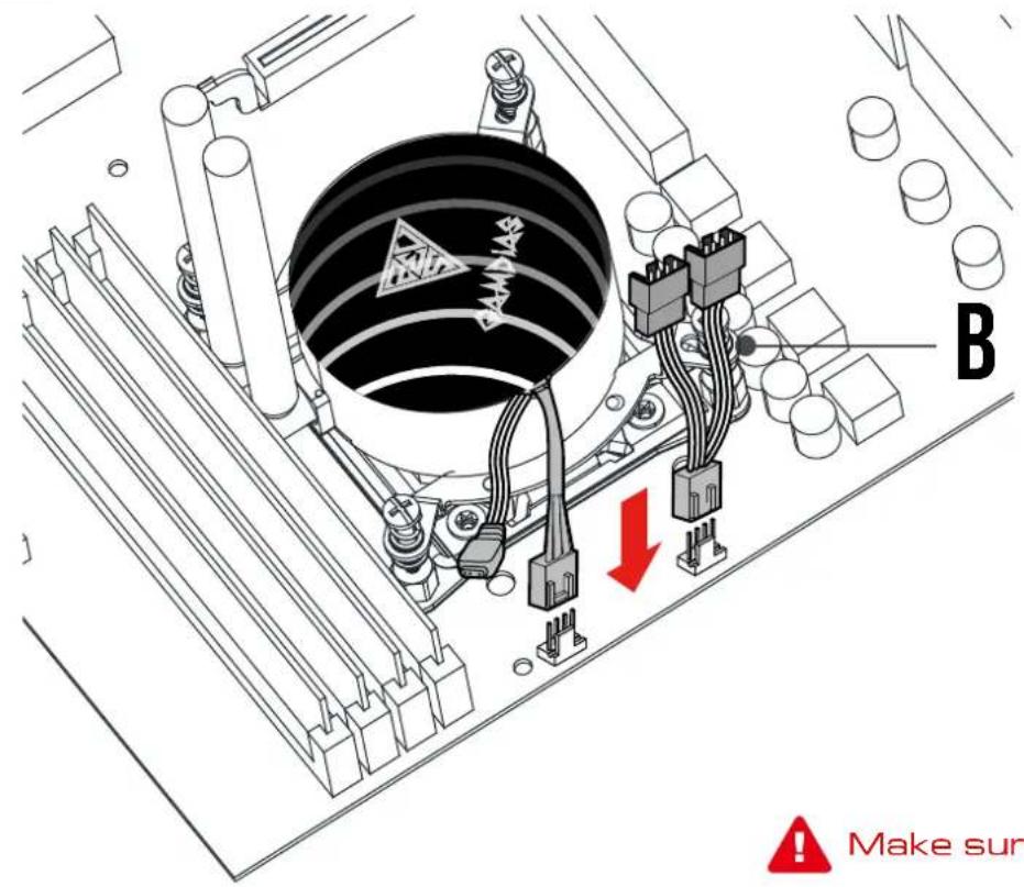 Technical diagram showing two mechanical assembly states with red checkmark and cross symbols indicating failure or failure conditions.