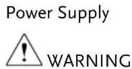 GW Instek GSP-8180TG - CAUTION - 1