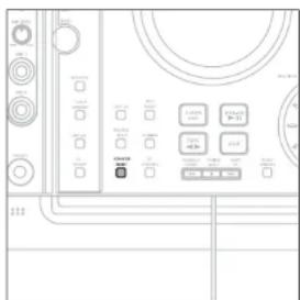 Technical diagram of an industrial control panel with labeled buttons and control panels
