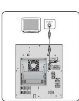 Diagram of a computer system showing CPU socket, monitor, and connected ports with labels like '电源' (Power) and 'I/O'