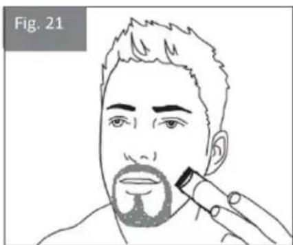 Izzy PG-1050 - Facial trimming with precision trimmer (without cutting guide) - 1