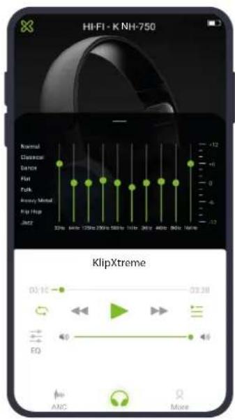 HI-FI - K NH-750 Normal Classical Eator Flat Folk Accuracy Metal Hip Hop JN22 30Hz 64Hz 120Hz 200Hz 58Hz 96Hz 26Hz 48Hz 80Hz 160Hz KlipXtreme DJ:1K DJ:3H EQ ANC Move