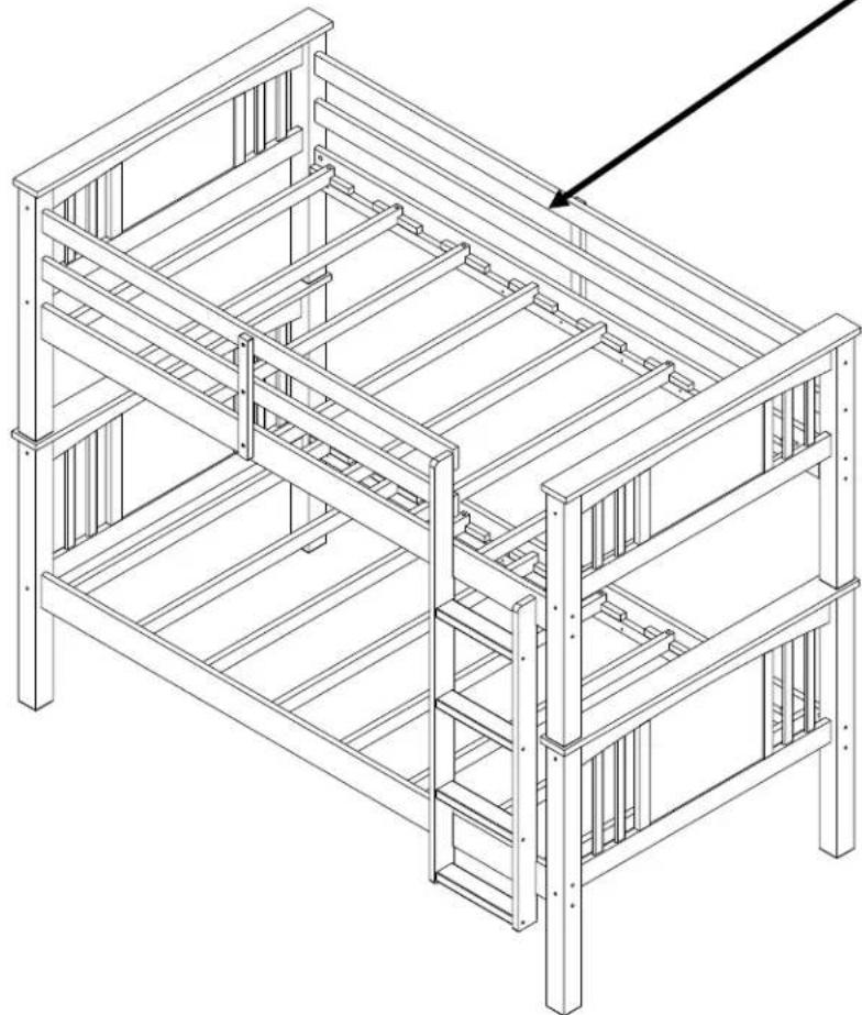 Dorel DL7519E - TWIN BUNK BED DL7519E / DL7519W - 1