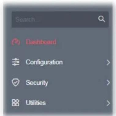Search... Dashboard Configuration > Security > Utilities >