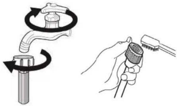 Caple WMI3007 - CLEANING THE INLET FILTER - 1