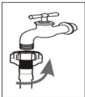 TCL FF0824WA5 - ■ Connect the inlet hose - 1