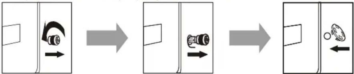 TCL FF0824WA5 - ■ Remove transit bolts - 1