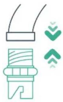 Pure diagram of a device with no text, numbers, or symbols